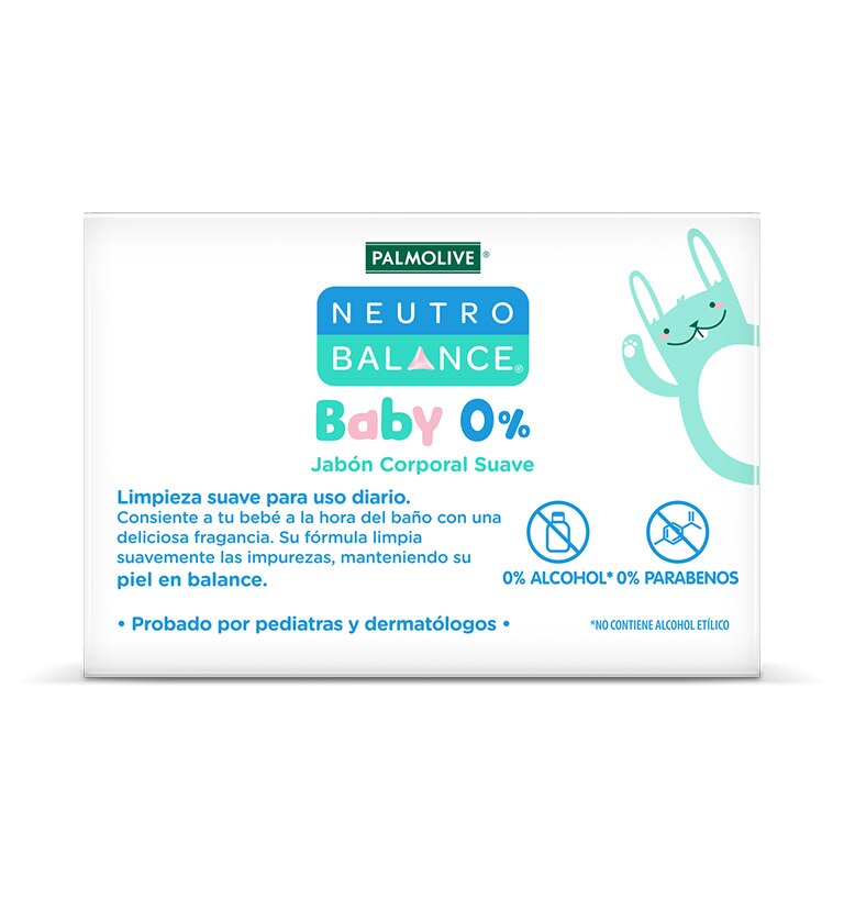 Reverso etiqueta Jabón en barra Palmolive Neutro Balance Baby